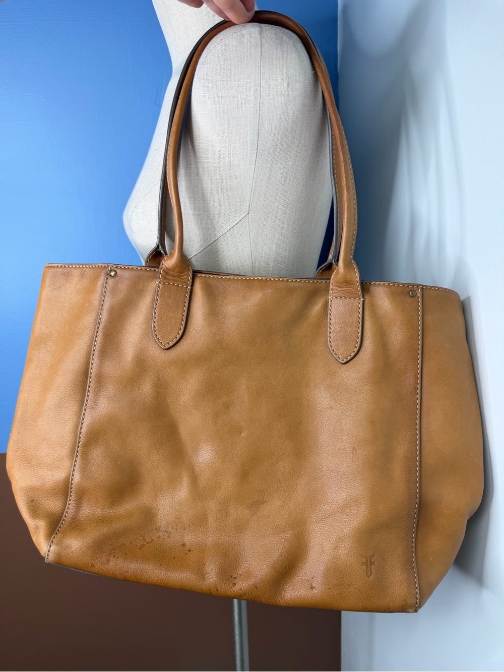 Frye Tan Leather Tote Bag